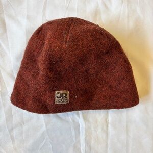 Outdoor Research Whiskey Peak Beanie – Wool Blend, Fleece-Lined, Rush Color